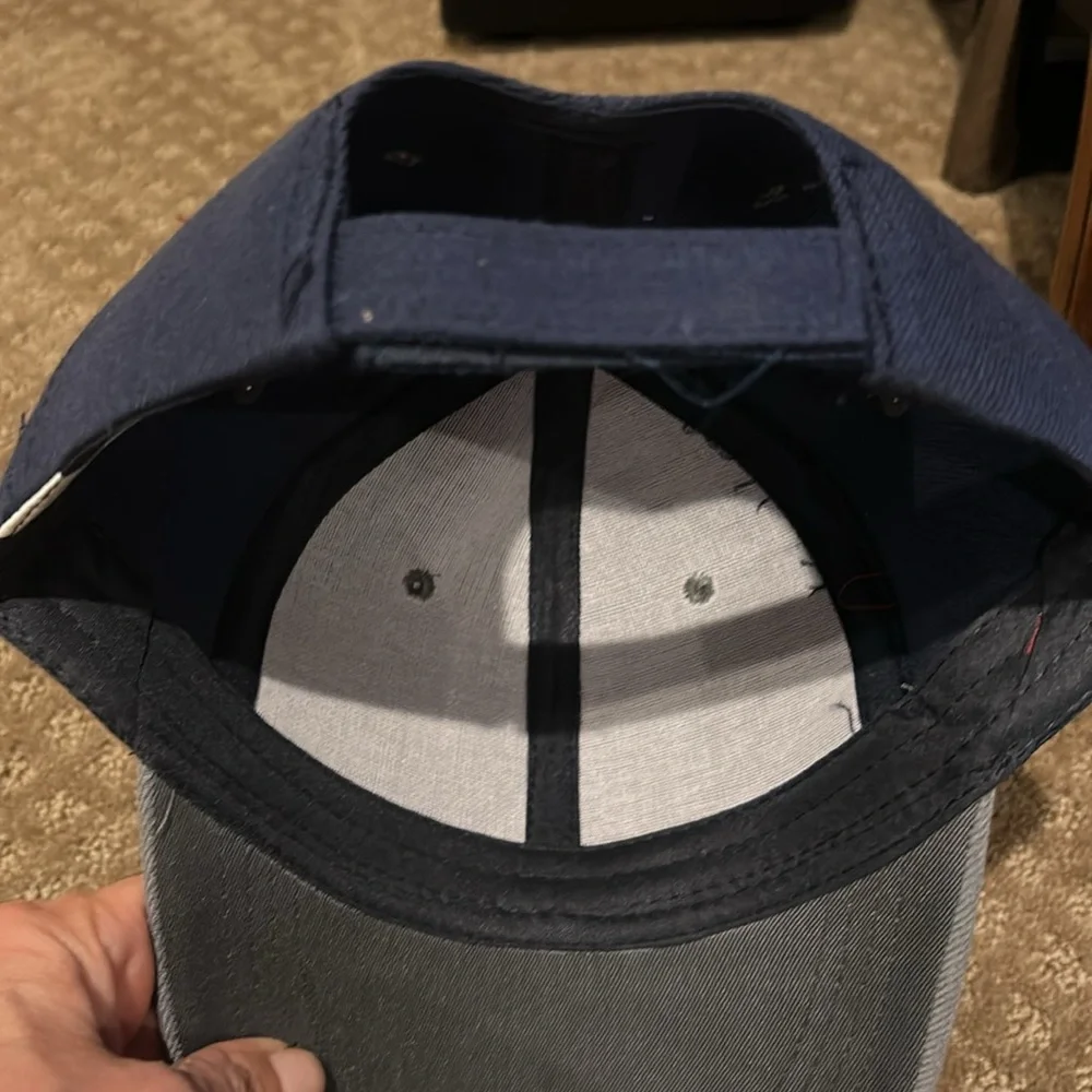 NWOT Navy Blue & Gray Baseball Cap